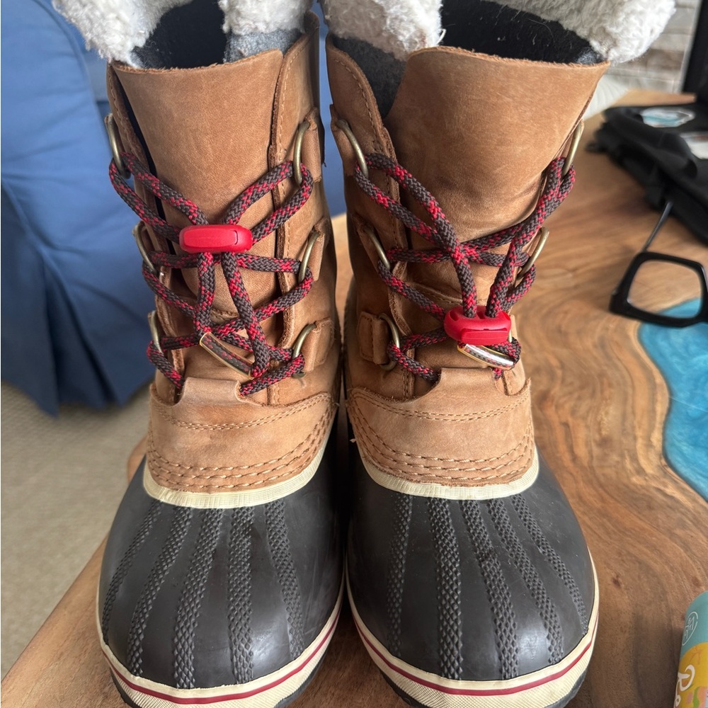Youth Sorel YOOT PAC Brown and Black Winter Boots
